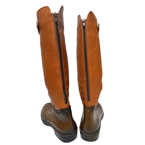 Brand New Vintage-Style Leather Riding Boots – Lace-Up, Lined, Rubber Sole – EU - Picture 4 of 8
